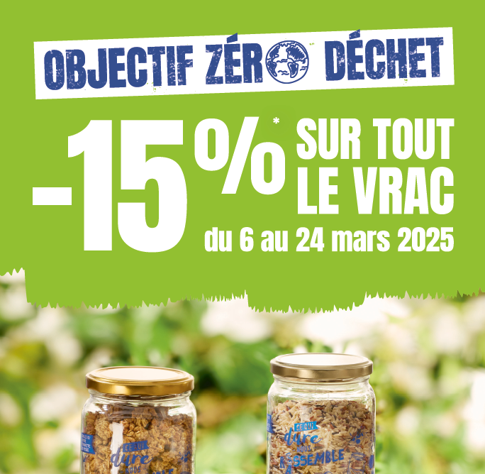 -15% sur TOUT le VRAC du magasin !