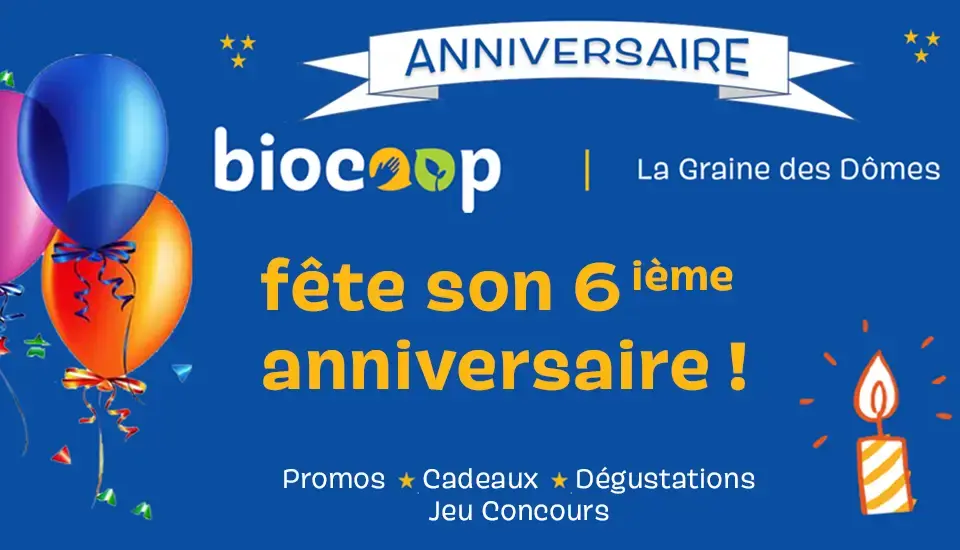 Anniversaire du magasin : 6 ans !