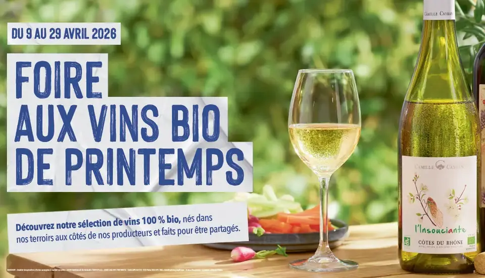 Foire aux vins bio de printemps🍷